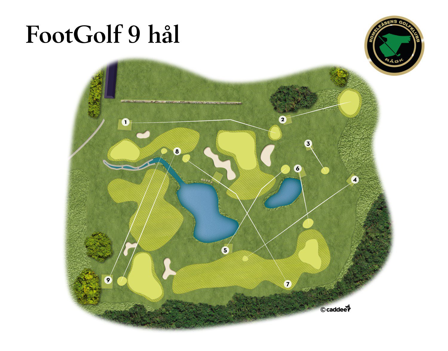 Bansträckning FootGolf 9 hål
