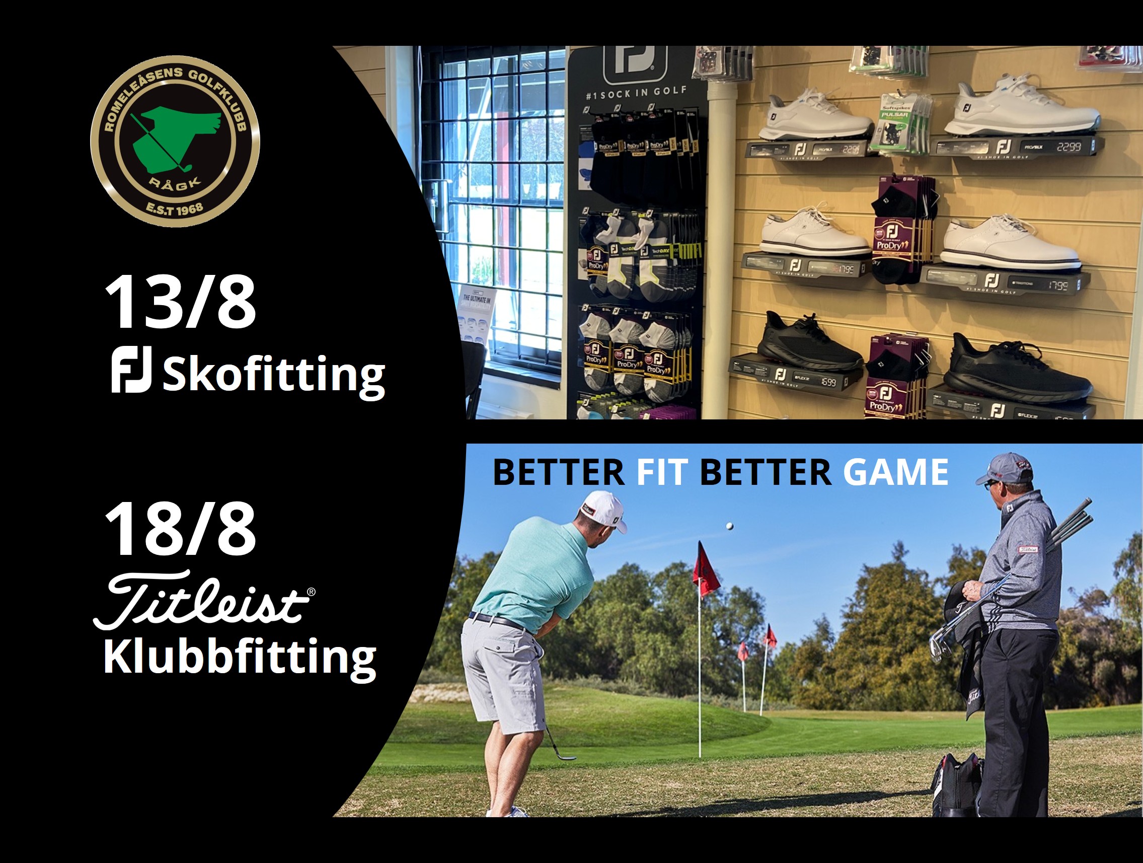 Fitting FJ och Titleist aug 2026