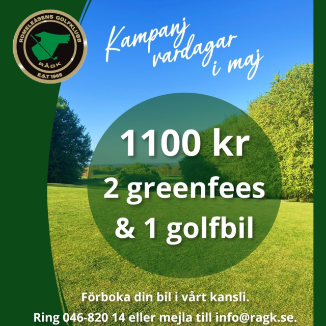 Vi får mycket positiv feedback för banans kvalitet vilket är riktigt roligt! Ta med dig en kompis och njut en vardag hos oss. Välkommen till Romeleåsens Golfklubb!
#romeleåsensgk
#golfiskåne